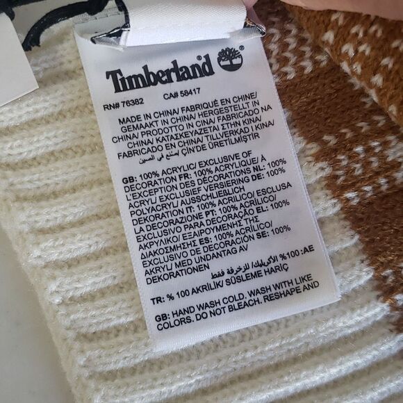 NWT Timberland Acrylic Scarf 62" x 10" - Picture 6 of 9